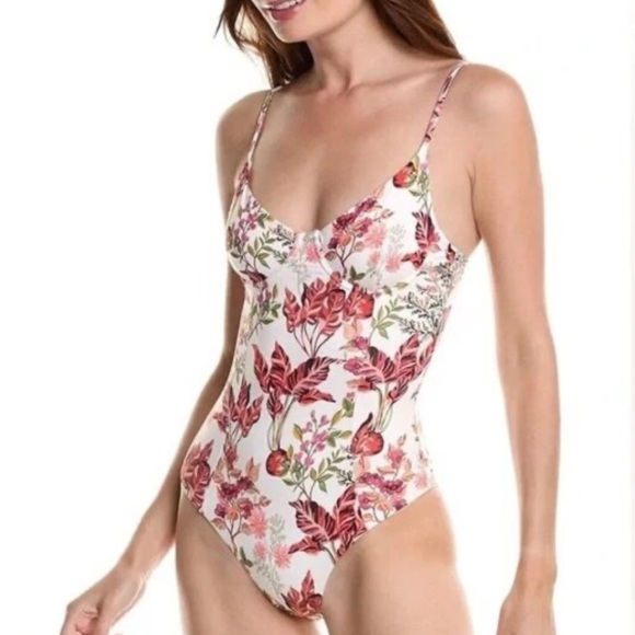 New! Onia x Liberty Chelsea floral One-Piece Swimsuit pigment patch 38046 - Picture 3 of 10
